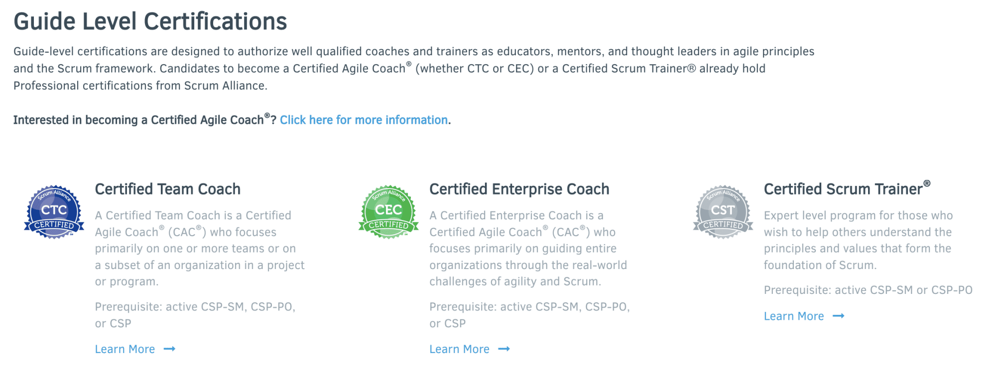 Scrum Alliance Zertifizierung Guide Level