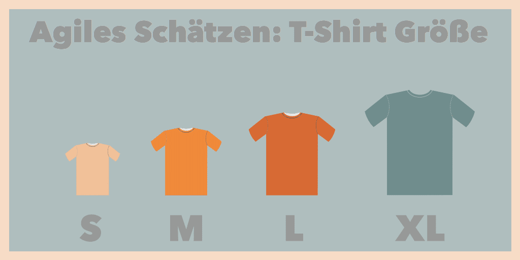 Infografik agiles Schätzen T-Shirt